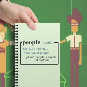 What a Bunch of Bastards - IT Crowd Fan Art Spiral notebook