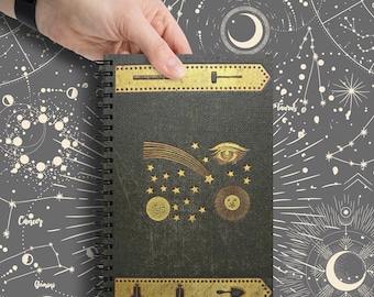 Vintage Magic, Vintage Occult, Witchy Spiral notebook