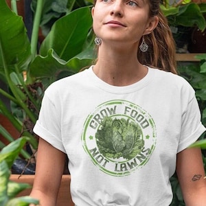 Grow Food Not Lawns - Urban Gardner Tee image 1