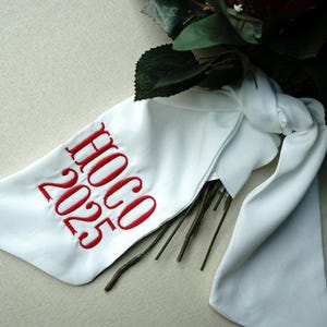 Embroidered Bouquet Sash-Homecoming 2025
