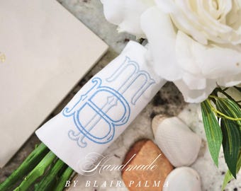 Bridal Bouquet Wrap-Embroidered-Wedding Day Keepsake