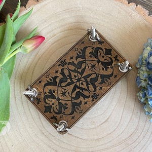 Mini Wooden Flower Press – Portable Herbarium DIY Flower Preserving Kit with Cardboard & Blotting Paper – Cottagecore Gift for Nature Lovers