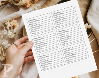 Botanical Plant Labels Printable | Herbarium Labels PDF | Pressed Flower Labels | Montessori Nature Study Cards | Plant Identification Tags