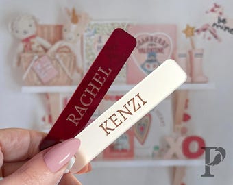 Acrylic Gift Tags – Personalized Valentine Party Favor | Bag Organizer | Bookmark | Holiday Tag | Lunchbox tag | Luggage Tag