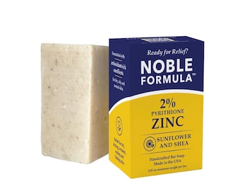 Noble Formula 2% Zinc Pyrithione Bar Soap with SunFlower Shea, 3.25oz