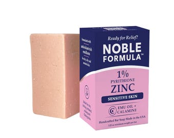 Noble Formula Alise 1% Zinc Pyrithione Bar Soap with Emu Oil + Calamine, 3.25oz