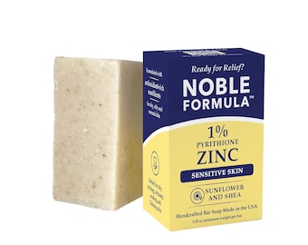 Noble Formula 1% Zinc Pyrithione Bar Soap with SunFlower Shea, 3.25oz