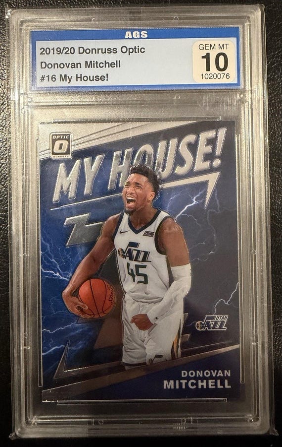 Donovan Mitchell 3 Card Graded Lot ASG Graded 10 Gem Mint Pink