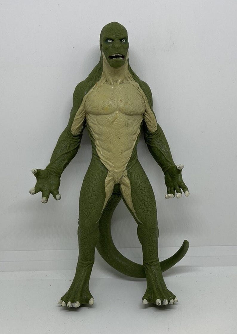 The Amazing Spider-Man Dive Characters Lizard 5.5" Action Figure Swimways 2011 image 1