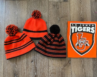 Patrón de gorro con espíritu escolar - Tejido