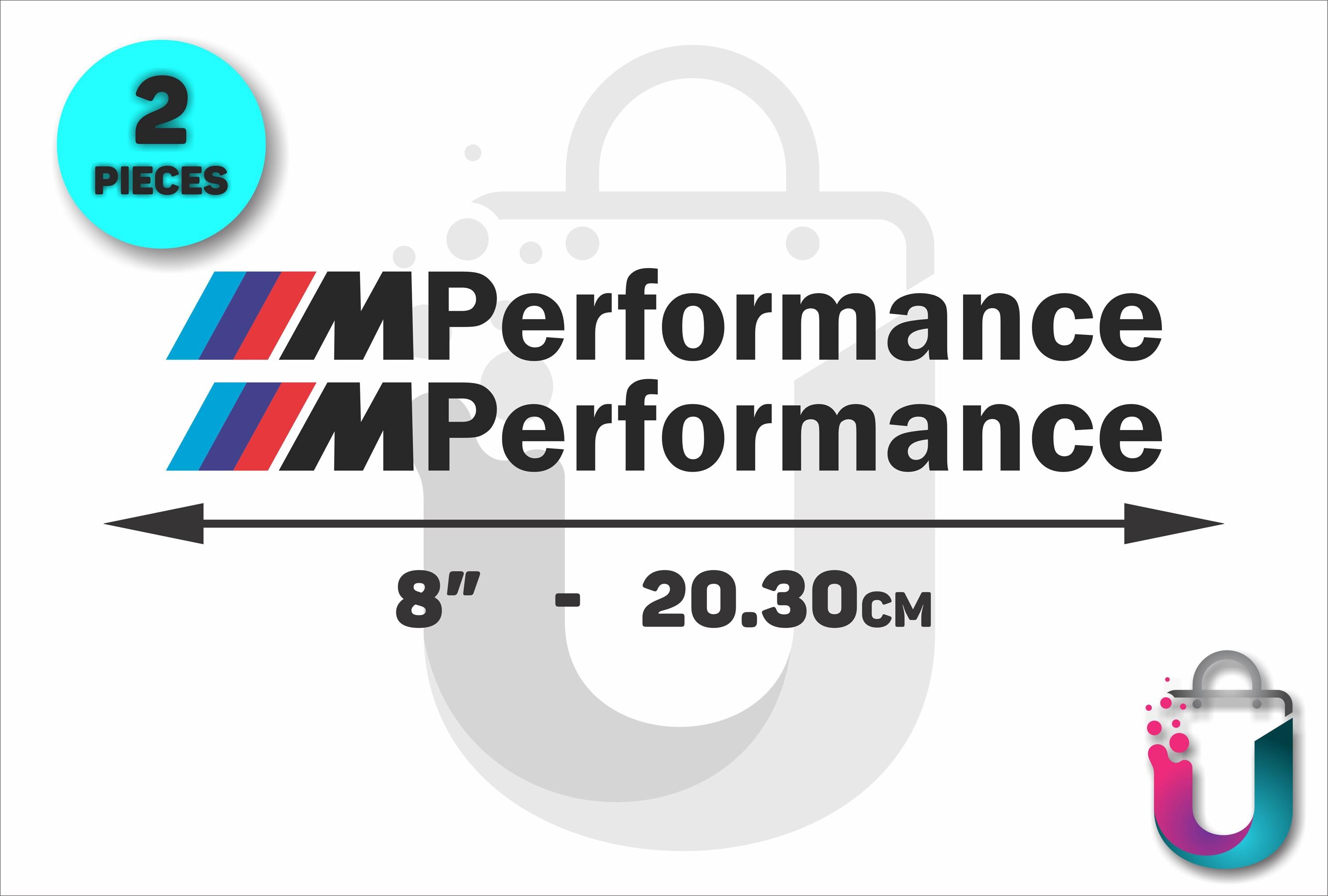 Bmw M Performance Decal 2x BMW M Performance Side Skirt Decals – M Sport Sticker Graphics Vinyl 150mm Bmw Steering Wheel Emblem - Foto 14