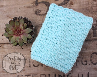 Knitting Pattern- Woven Dishcloth, PDF Downloadable Knitting Pattern, Dishcloth Knitting Instructions, Washcloth
