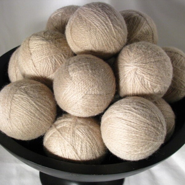 5 Natural Wool Dryer Balls