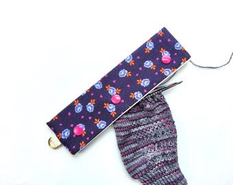 Aiguille à tricoter Cosy Baby Buds : support pour mailles DPN, tissu rose tula