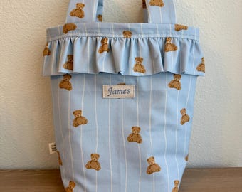 Embroidered Name Stroller Organizer – Custom Fabric Diaper Bag