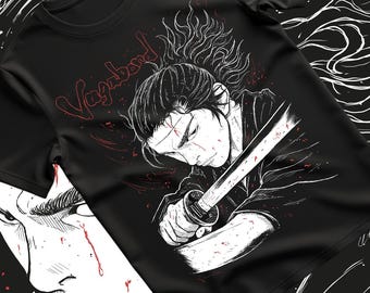 mummy-s1/20 バガボンド宮本武蔵リアリスティックTシャツXL ユニセックス バガボンド 宮本武蔵 アニメ T シャツ、レトロ マンガ T