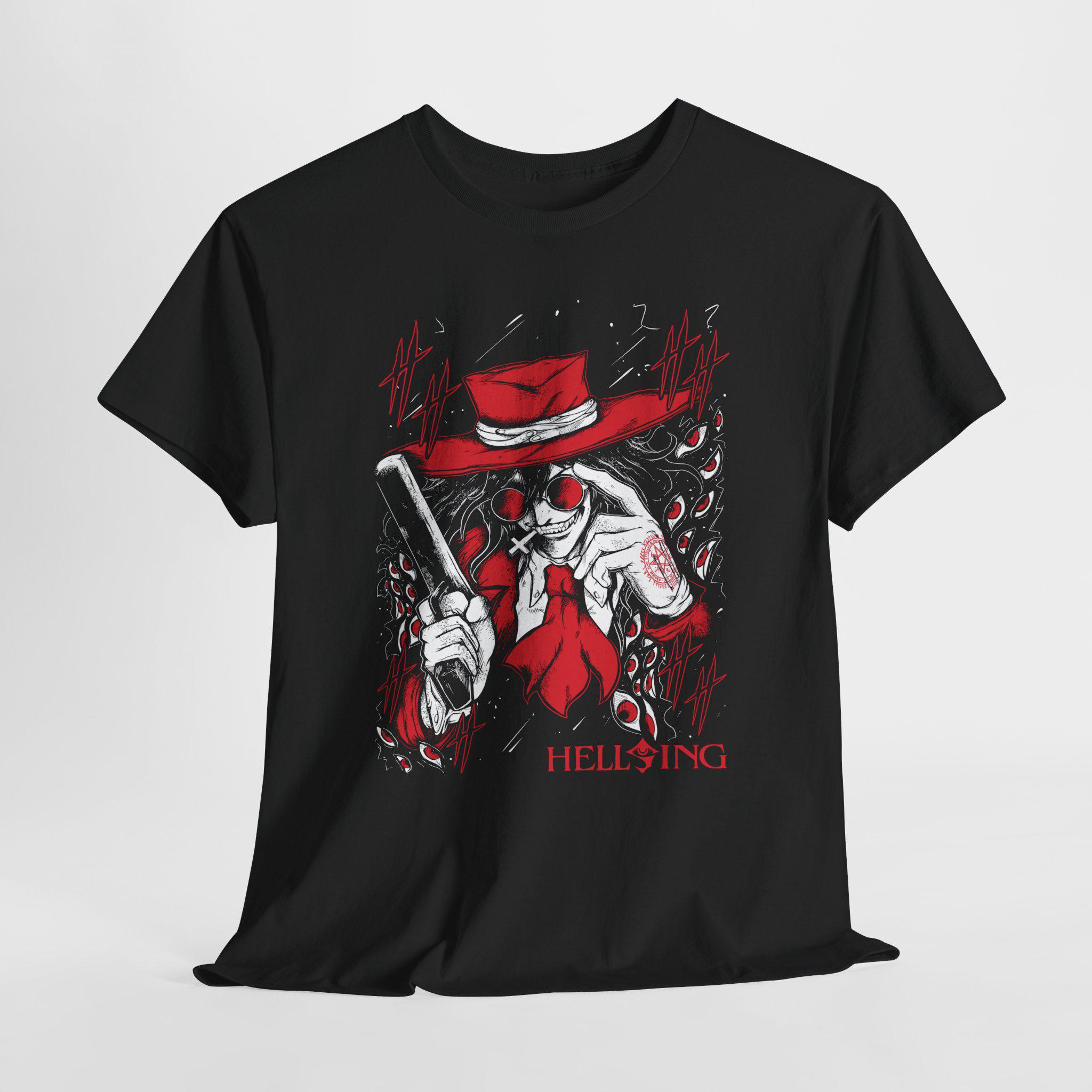 アニメ ヘルシング アーカード ユニセックス Tシャツ、アニメ愛好家の 