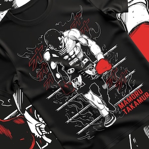 Manga Tshirt, Sport 90s Anime Lovers, Boxing GYM Anime Tshirt, Otaku Ropa, Graphic Anime Unisex Shirt, Funny Birthday Gift Shirt, Shirt Gift