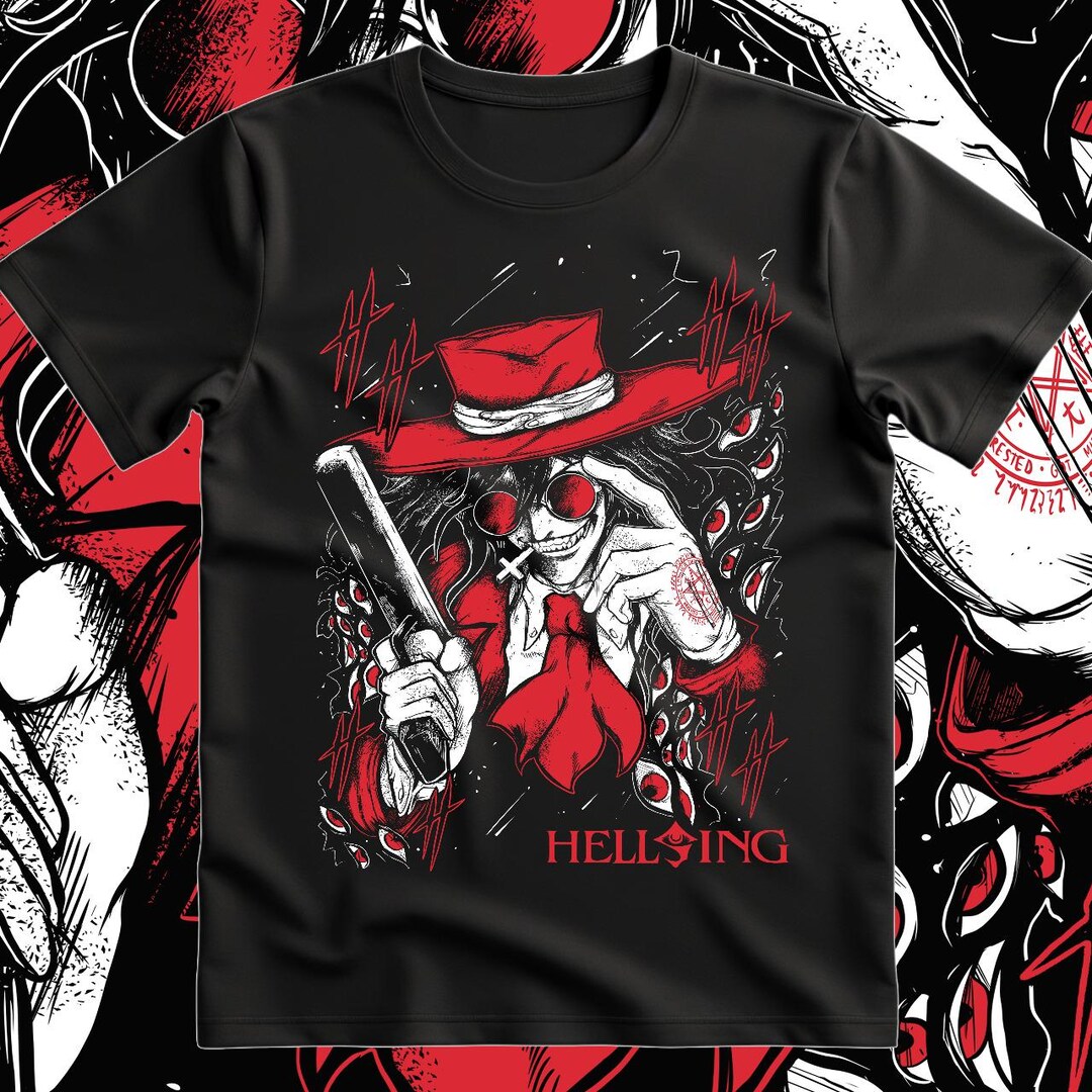 アニメ ヘルシング アーカード ユニセックス Tシャツ、アニメ愛好家の