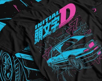 マコ 佐藤 さゆき インパクトブルー 頭文字d JDM Tシャツ ドリフト