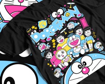 Camiseta unisex, camiseta de Doraemon, camiseta de regalo, camiseta de amantes.