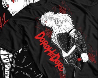 ユニセックス ドロヘドロ ノイ アニメ Tシャツ、マンガ ワイフ シャツ