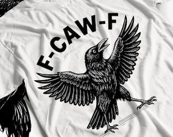 Funny Crow Shirt, F-Caw-F T Shirt, Black Crow Shirt, Raven Lover Gift, Autumn Vibes, Fall Season Tee, Trendy Black Bird Shirt, Funny Sassy