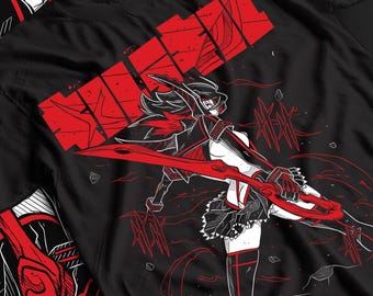 Unisex anime-T-shirt Kill La Kill Ryuko Matoi, manga Waifu-shirt, grappig cadeau-shirt, Otaku T-shirt cadeau, Japans anime-cadeau voor animeliefhebbers