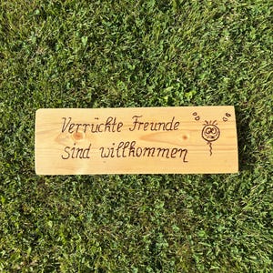 Wooden sign, garden decoration, creative, handmade