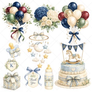 Baby Nursery Clipart Bundle
Looking for beautiful and versatile clipart? You’re in the right place! Our collection of high-quality clipart comes in transparent PNG format, making it perfect for a wide variety of creative projects like scrapbooking, invitations, DIY crafts, and more!
What You’ll Receive:
• High-resolution PNG files with transparent backgrounds
• Instantly downloadable
Classic Baby Clipart - Watercolor - Preppy Bear - Nursery Clipart - Baby Shower Png - Commercial Use