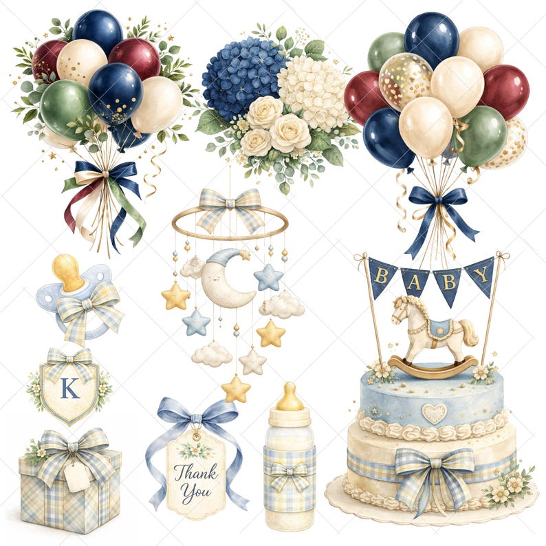 Baby Nursery Clipart Bundle
Looking for beautiful and versatile clipart? You’re in the right place! Our collection of high-quality clipart comes in transparent PNG format, making it perfect for a wide variety of creative projects like scrapbooking, invitations, DIY crafts, and more!
What You’ll Receive:
• High-resolution PNG files with transparent backgrounds
• Instantly downloadable
Classic Baby Clipart - Watercolor - Preppy Bear - Nursery Clipart - Baby Shower Png - Commercial Use