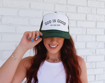 Gott ist gut Fernlastfahrer-Hut | Christliche Netzmütze