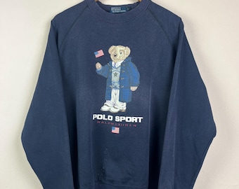Vintage 90s Polo Bear Ralph Lauren T-shirt Polo Collared Polo
