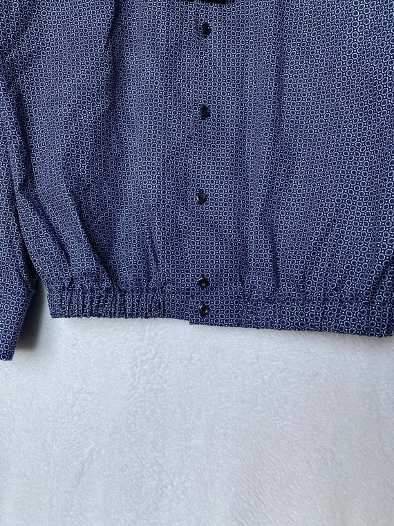 Dsquared2 Button Up Shirt Geometric Pattern Blue … - image 4