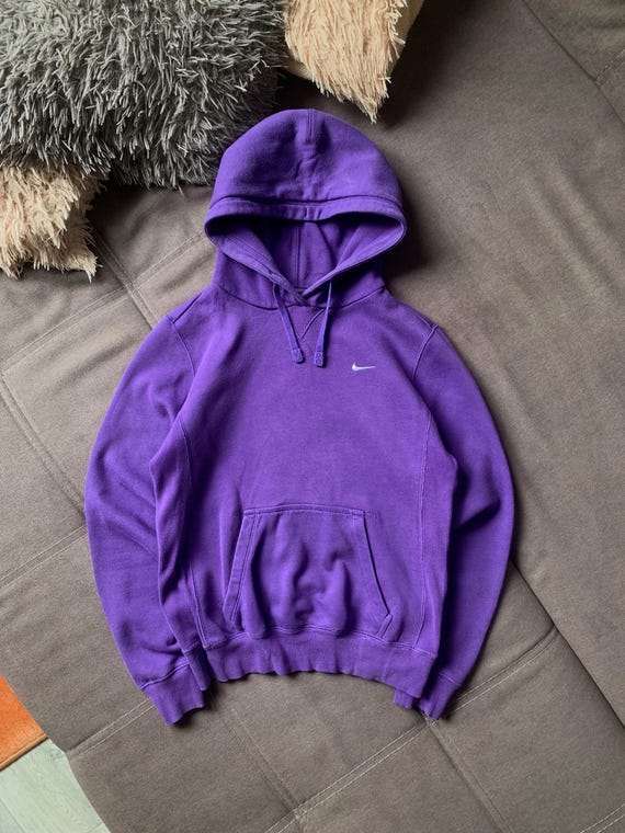 purple nike swoosh hoodie