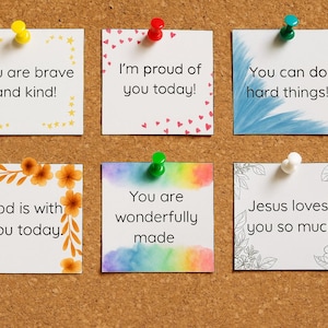 Printable Lunch Box Notes for Kids – 12 Cute & Encouraging Notes – Back to School Printable – Instant Download Lunch Cards