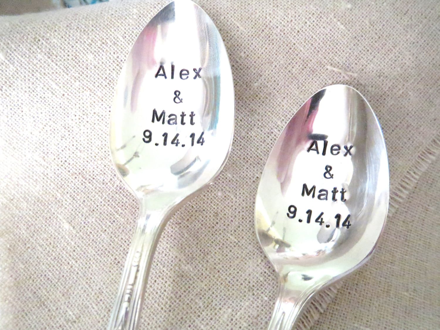 Custom Spoons Personalized Spoons Weddings Spoons Etsy