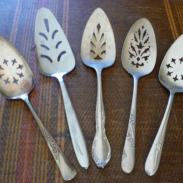 Vintage Cake Server Hand Stamped, CUSTOMIZE your own