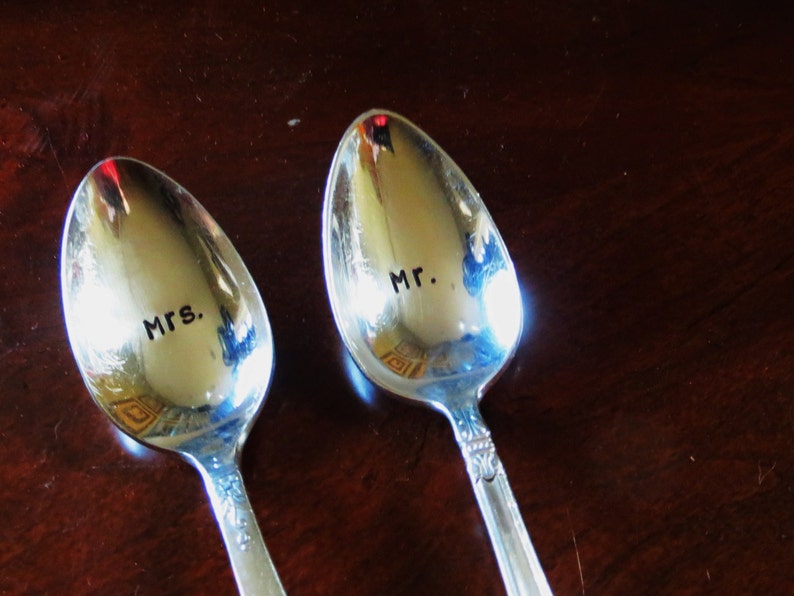 Spoons Wedding Spoons Bridesmaid Maid of Honor Hand Etsy