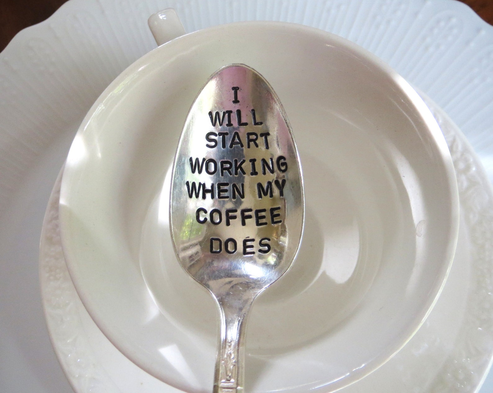 Coffee Spoon Coffee Lover Custom Coffee Spoon Unique Gift Etsy