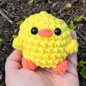 Crochet Chick Plush – Handmade Easter Amigurumi | Soft Yellow Spring Chicken Toy Gift