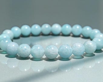 Mozambique Amazonit Armband - "Hoppstenen" för ångest och stresslindring
