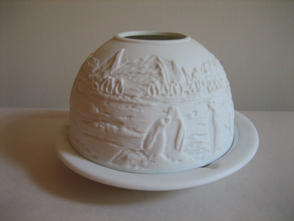 Bernardaud Limoges Porcelain Lithopane Votive Candle Holder Etsy
