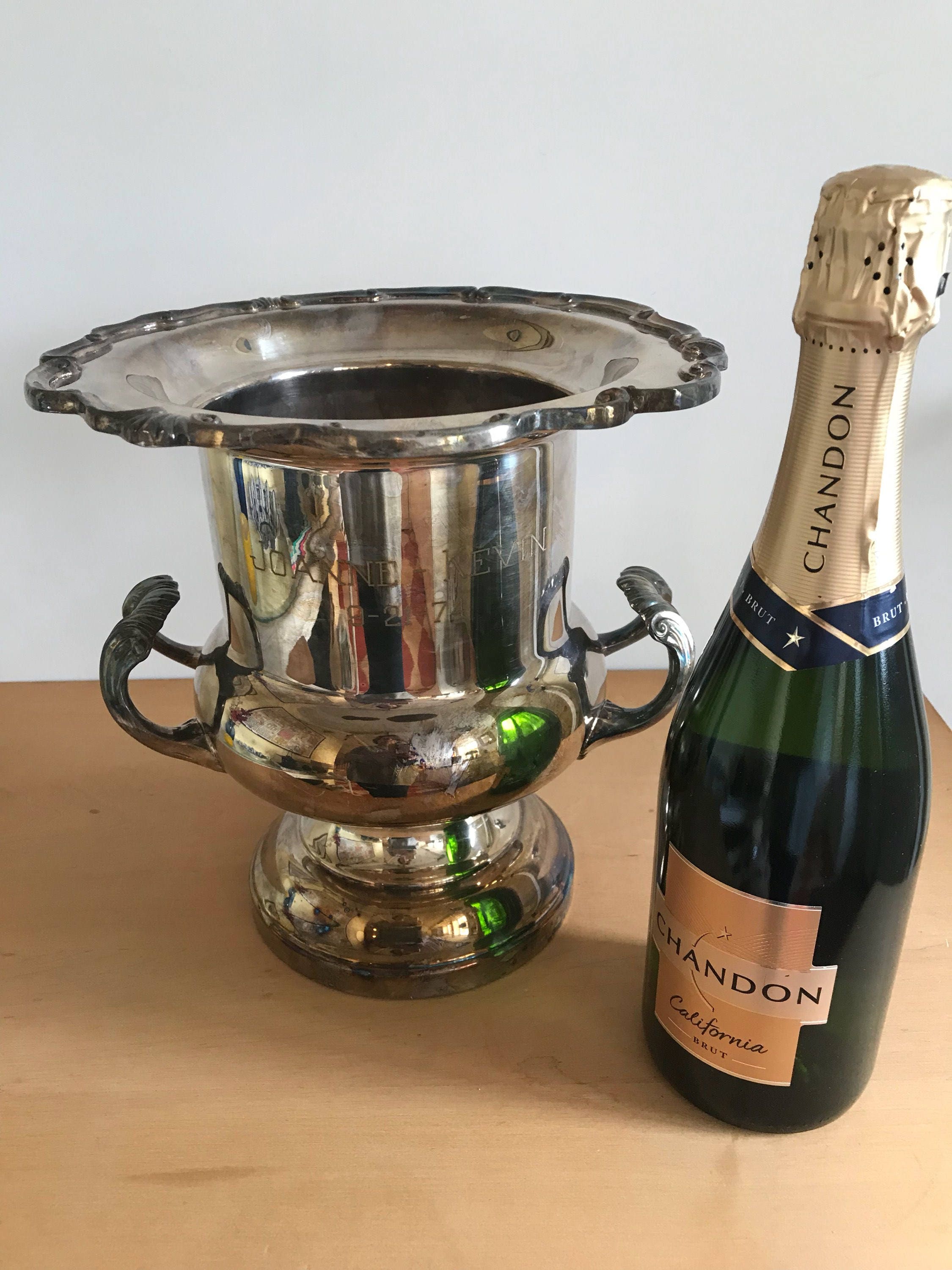 F.B. Rogers Silver Plated Champagne Ice Bucket Floral Ornate Etsy