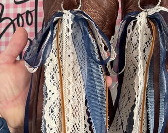 What can I make for you? Custom Design Pick your ribbon colors! Boot Ribbons & Bows Cowgirl Boots Gameday Wedding Party Country Concerts