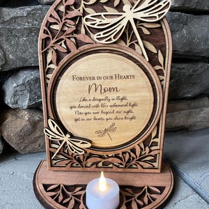 Forever in Our Hearts – Personalized Dragonfly Memorial Light