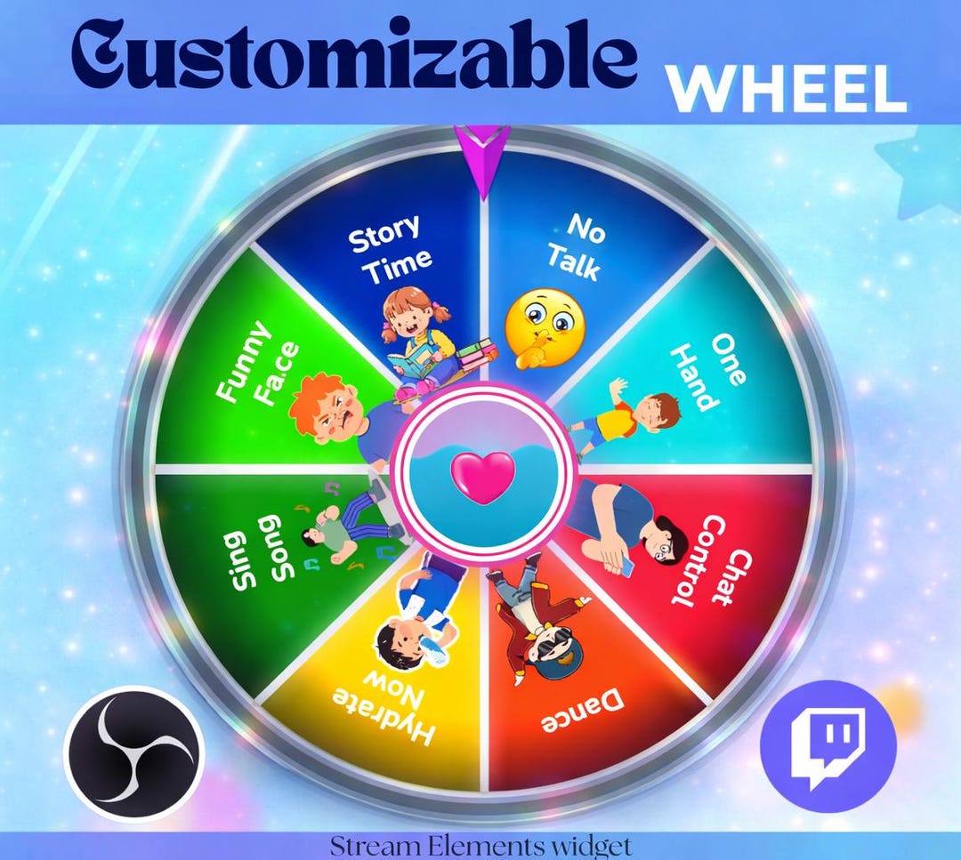 Customizable Spin Wheel Widget - Etsy