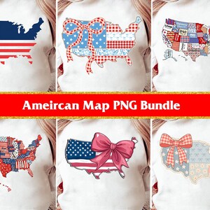 Retro Amerika USA Karte Png Bundle, Cotteque Bow USA Karte Png, Bibel Vers Design, 4. Juli Png, USA Flagge, amerikanisches Mädchen, amerikanisches Hemd Png