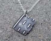 New Driver Gift- Sterling Silver Broken Road Pendant- Automotive Jewelry- Gear Head Necklace- Car Jewellery- Drivers License- Own the Road
