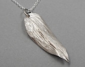 Solomon's Seal Leaf Necklace- Eco-Friendly Fine Silver Jewelry- Botanical Plant Parent- One of a Kind Nature Pendant Gardener Gift OOAK